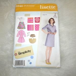 SIMPLICITY 2246 Sz 6-14 Lisette Sew Your Style Traveller Dresses